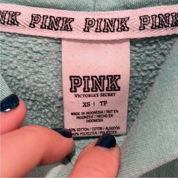 PINK | Aqua Hoodie | Women | XS - Picture 6 of 8